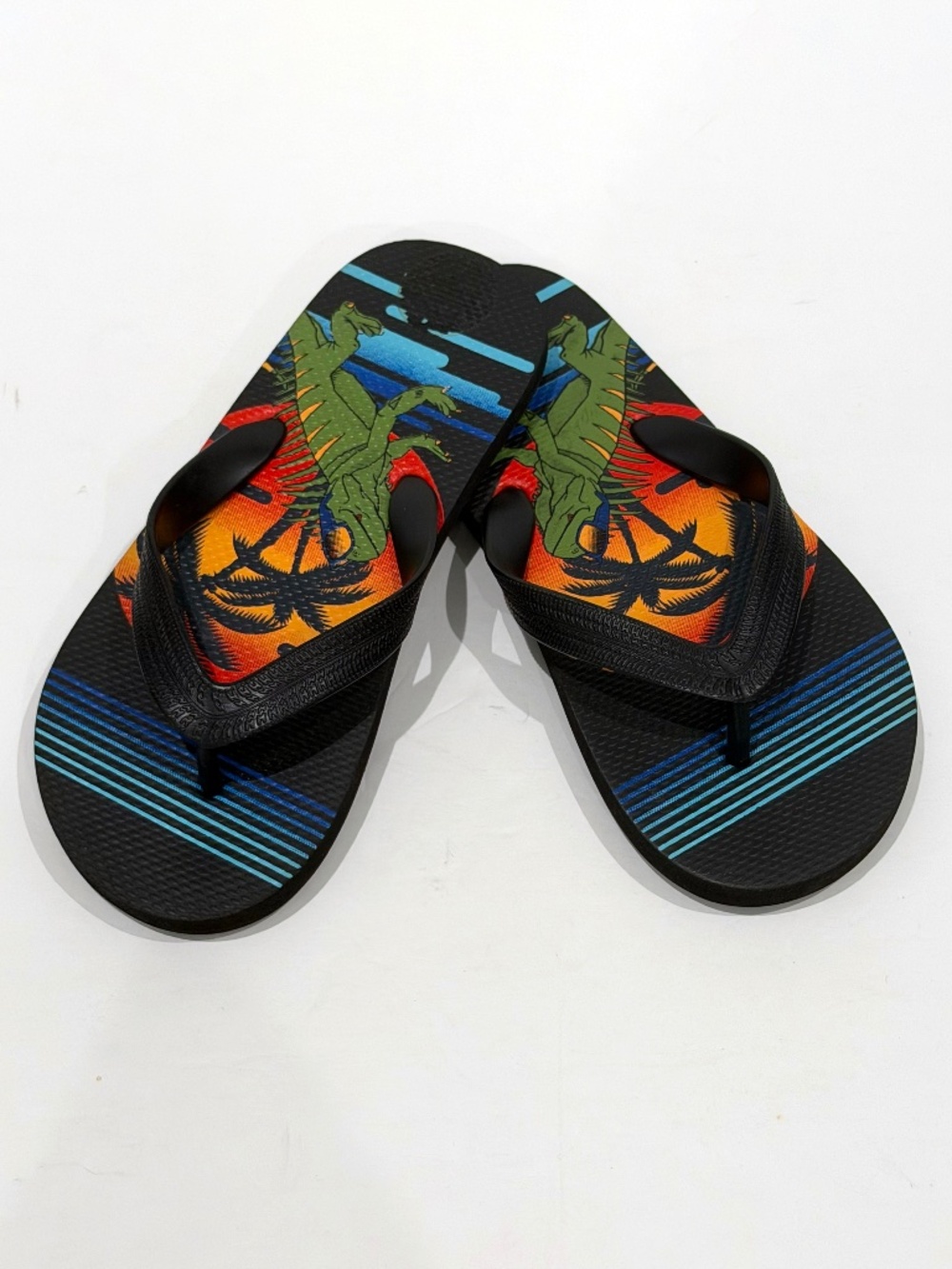 Kids The Children’s Place Dino Flip Flops Size 3/4